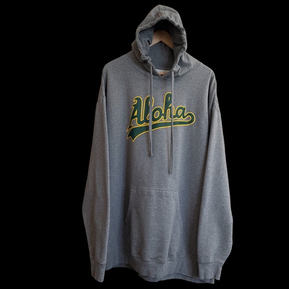 Other - Aloha Hawaii Gray Elephant 50% Cotton Hoodie Sweatshirt‎ Men 3XL #336